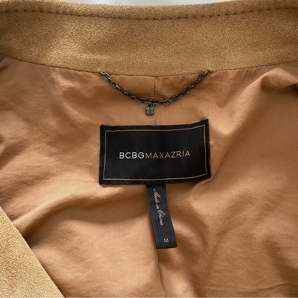 BCBGMAXARIA | Tan suede soft jacket - Picture 6 of 7